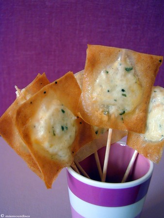 Cuillères apéro au fromage de chèvre - Accroche tes ailes